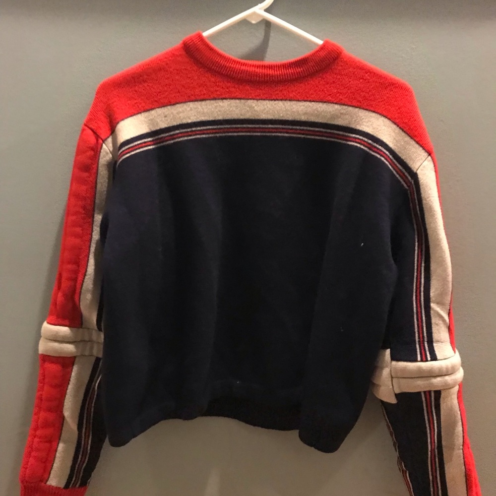 red sweater